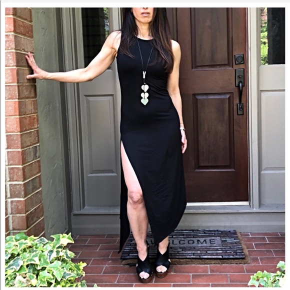 ✨LAST ONE✨Royal blue high slit dress - Picture 6 of 8